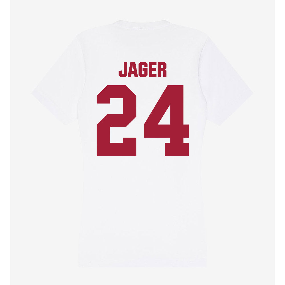 Indiana - NCAA Women's Volleyball : Jaidyn Jager - Women's V-Neck T-Shirt-1