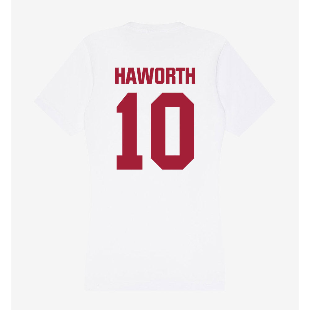 Indiana - NCAA Women's Volleyball : Camryn Haworth - Women's V-Neck T-Shirt-1