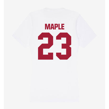 Indiana - NCAA Women's Volleyball : Delaynie Maple - Women's V-Neck T-Shirt-1