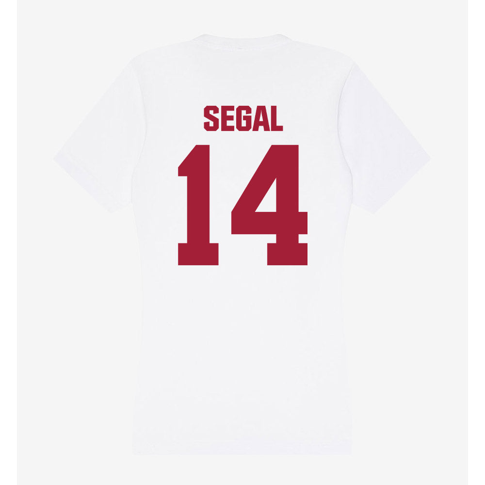 Indiana - NCAA Women's Volleyball : Emma Segal - Women's V-Neck T-Shirt-1