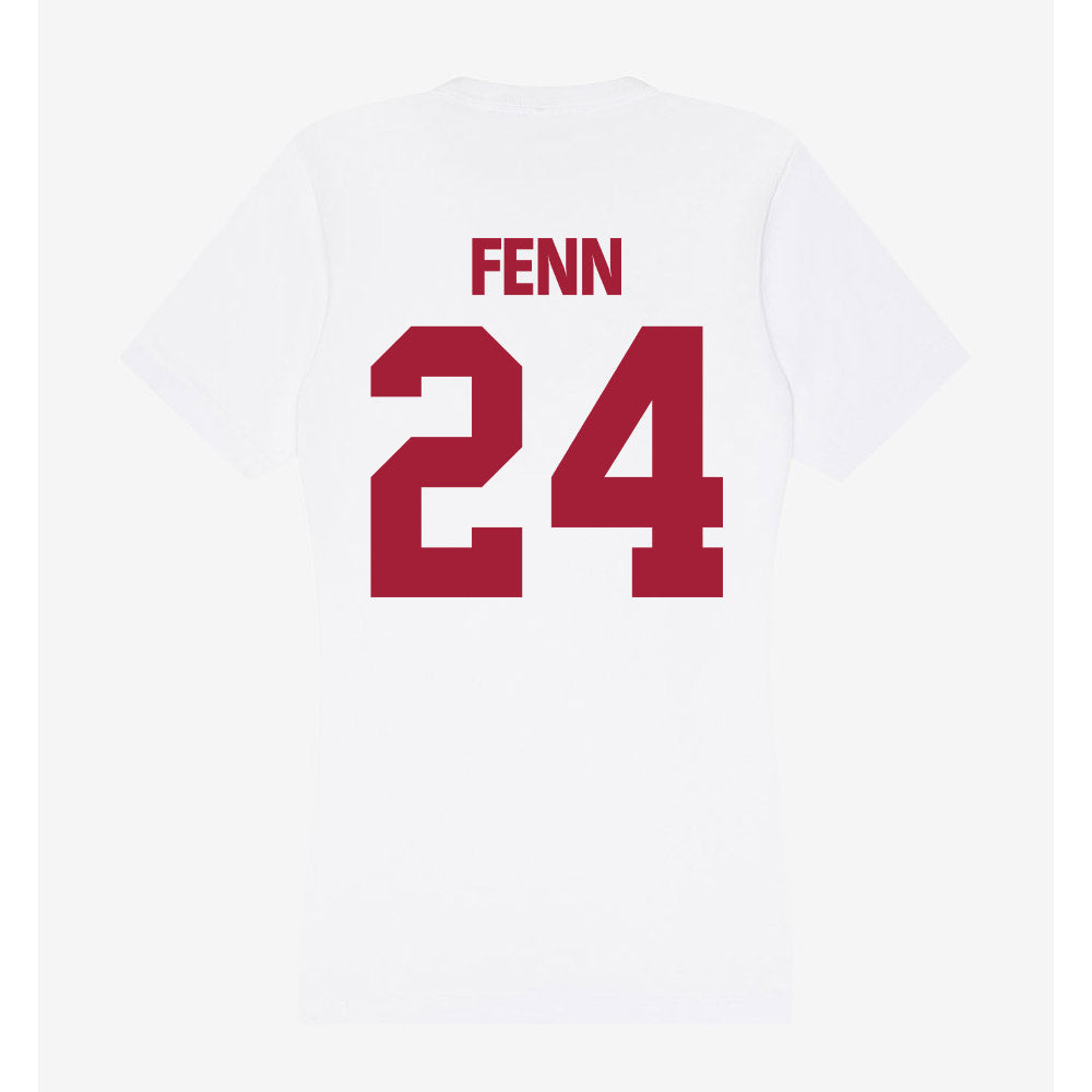 Indiana - NCAA Women's Basketball : Sydney Fenn - Women's V-Neck T-Shirt-1