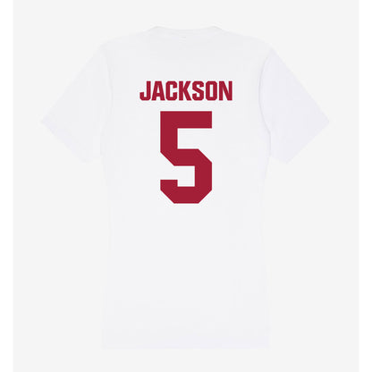 Indiana - NCAA Women's Volleyball : Audrey Jackson - Women's V-Neck T-Shirt-1