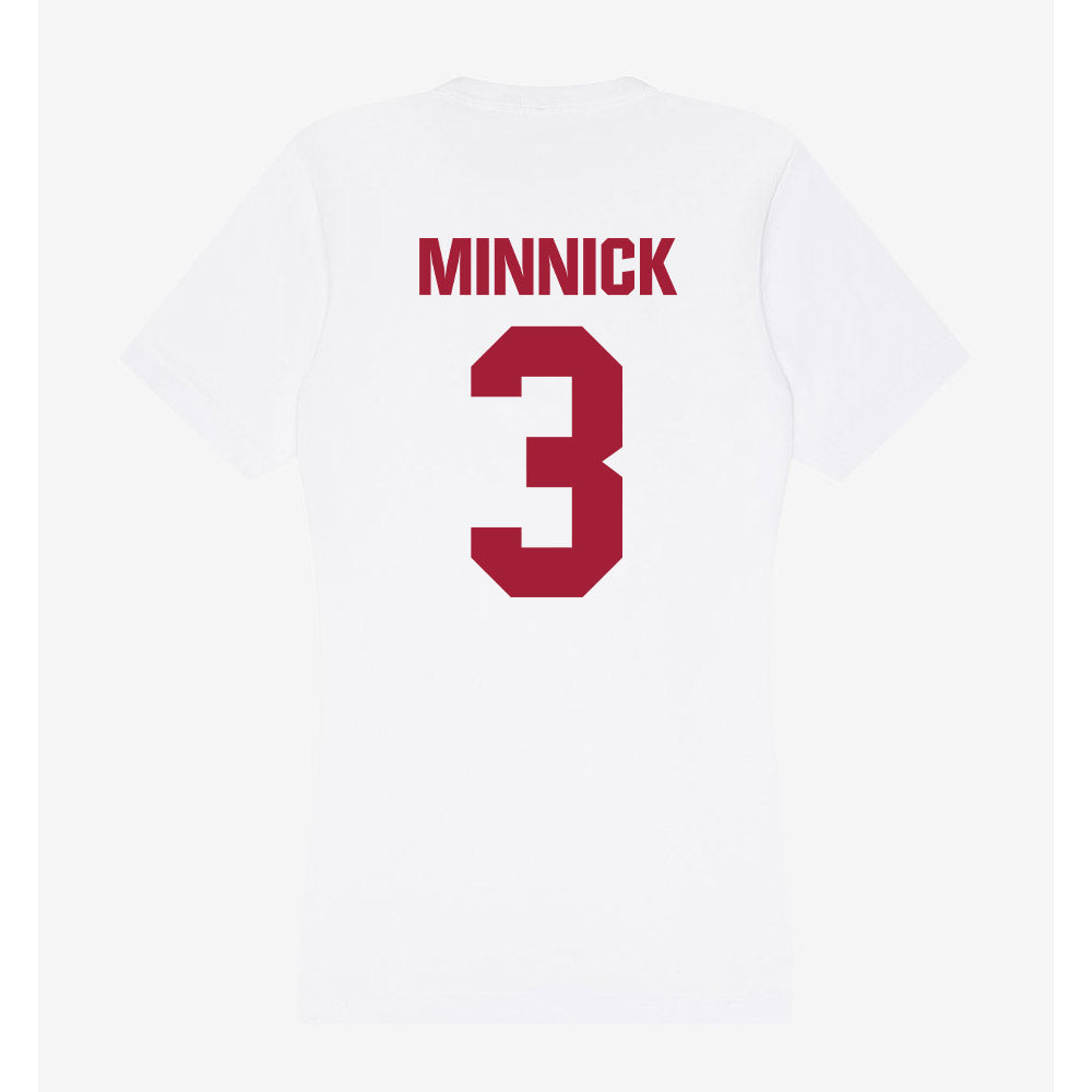 Indiana - NCAA Softball : Taylor Minnick - Women's V-Neck T-Shirt-1