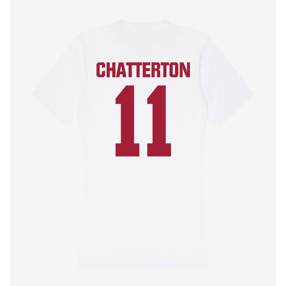 Indiana - NCAA Women's Soccer : Jenna Chatterton - Women's V-Neck T-Shirt-1