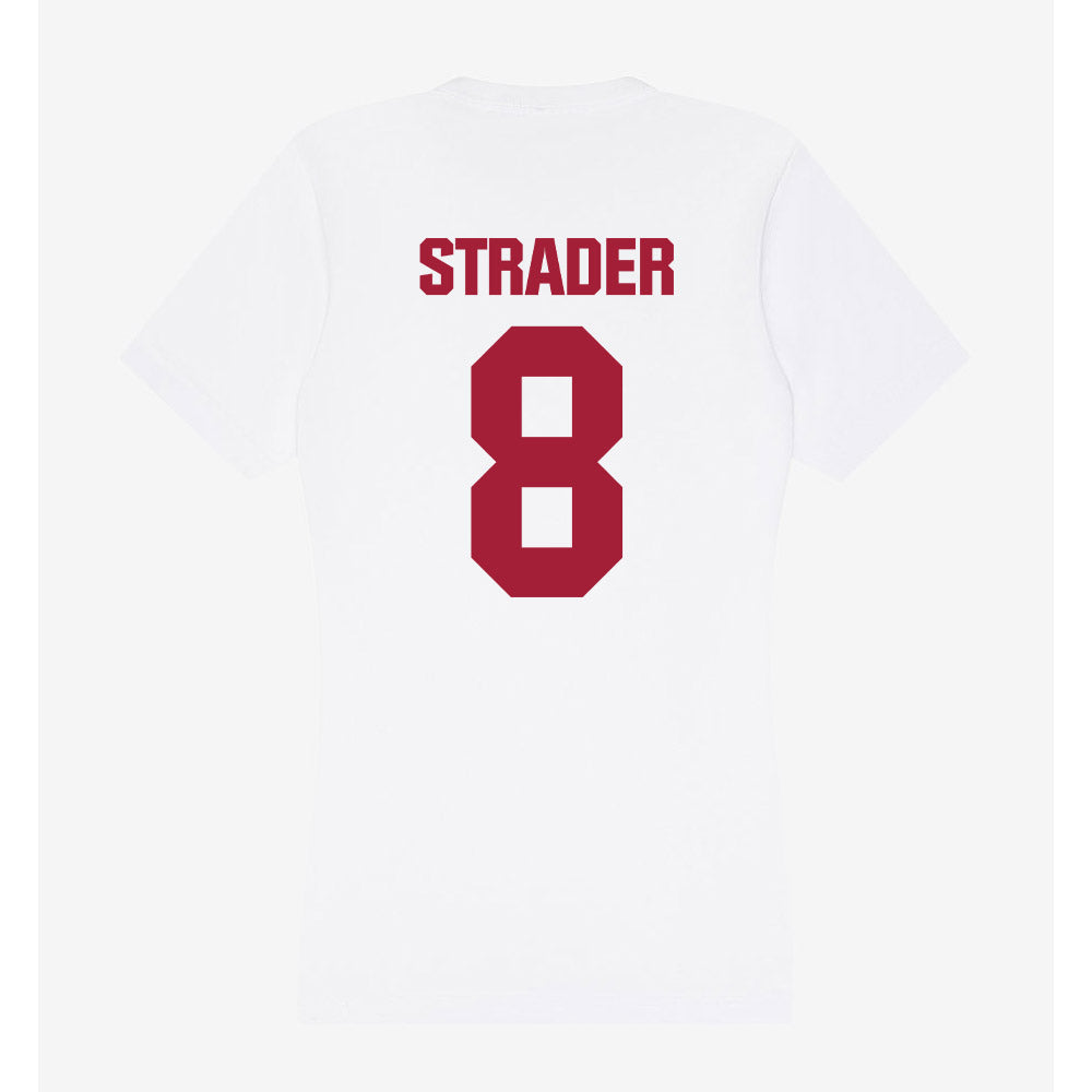Indiana - NCAA Softball : Madalyn Strader - Women's V-Neck T-Shirt-1