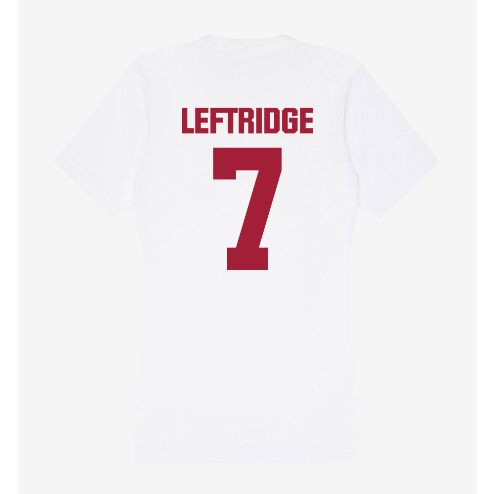 Indiana - NCAA Women's Volleyball : Hannah Leftridge - Women's V-Neck T-Shirt-1