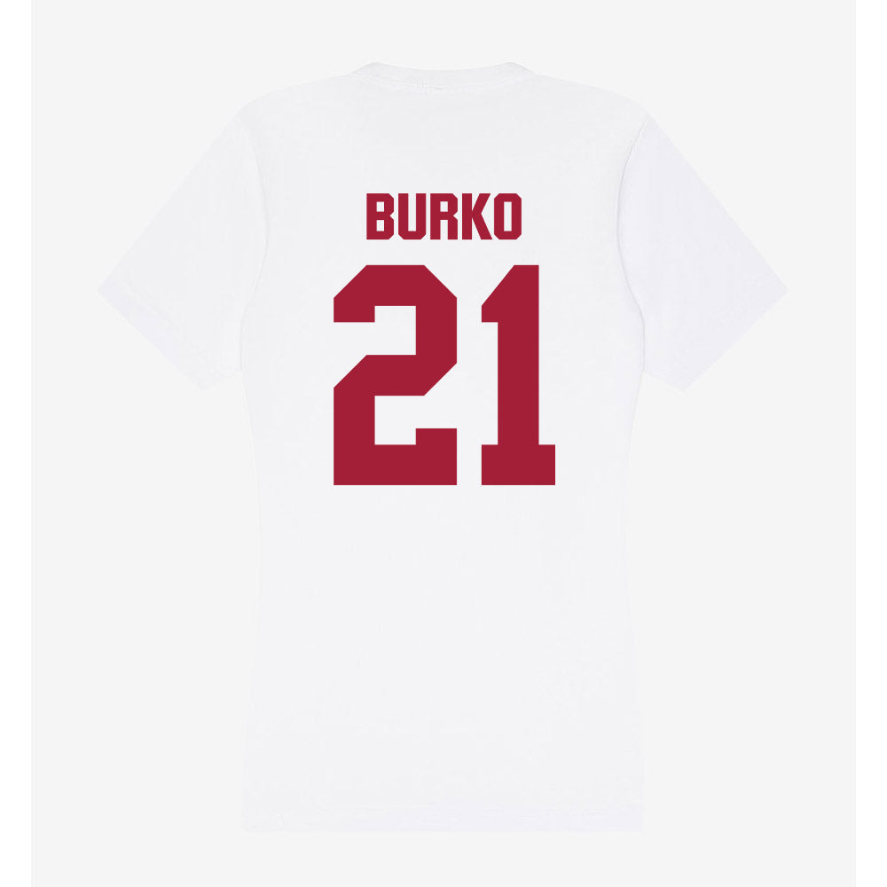 Indiana - NCAA Softball : Sydni Burko - Women's V-Neck T-Shirt-1