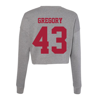 Indiana - NCAA Softball : Megan Gregory - Classic Shersey Women's Cropped Crew Fleece-1