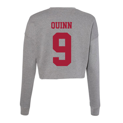 Indiana - NCAA Women's Soccer : Aleyna Quinn - Classic Shersey Women's Cropped Crew Fleece-1