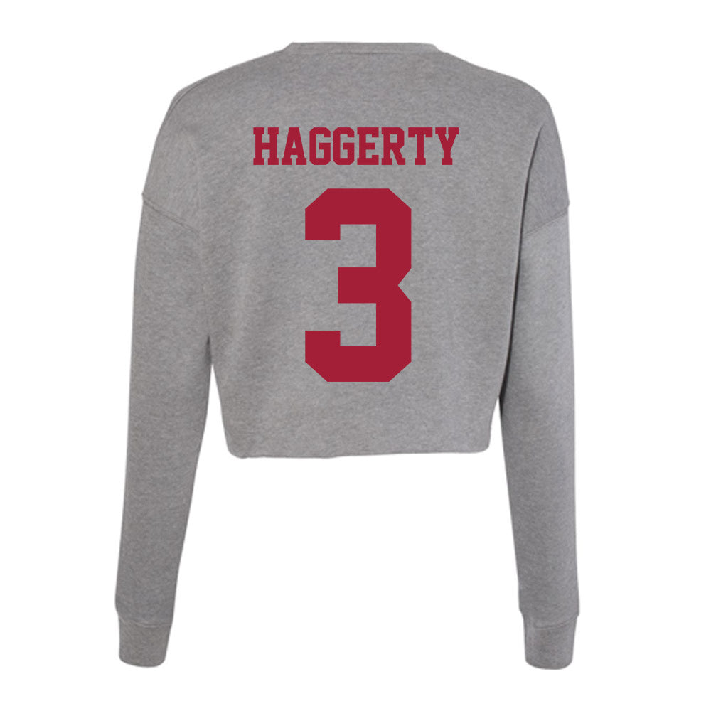 Indiana - NCAA Women's Soccer : Bella Haggerty - Classic Shersey Women's Cropped Crew Fleece-1