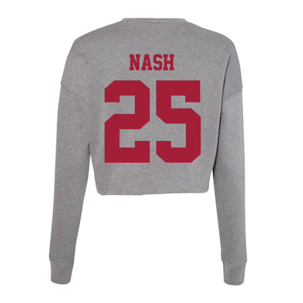 Indiana - NCAA Softball : Nevaeh Nash - Classic Shersey Women's Cropped Crew Fleece-1