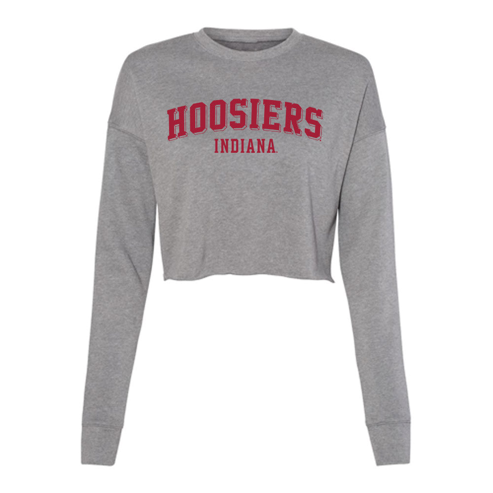 Indiana - NCAA Women's Basketball : Chloe Spreen - Classic Shersey Women's Cropped Crew Fleece-0