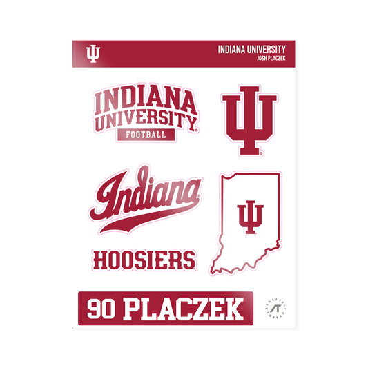 Indiana - NCAA Football : Josh Placzek - Sticker Sheet-0