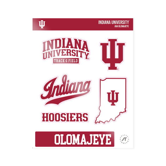 Indiana - NCAA Women's Track & Field : Ava Olomajeye - Sticker Sheet-0