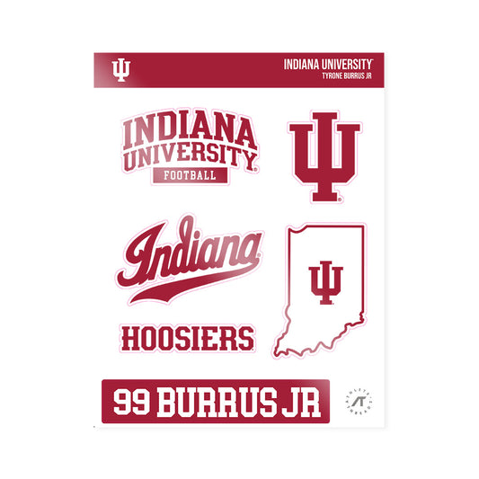 Indiana - NCAA Football : Tyrone Burrus Jr - Sticker Sheet-0