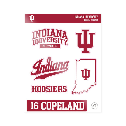Indiana - NCAA Softball : Brianna Copeland - Sticker Sheet-0