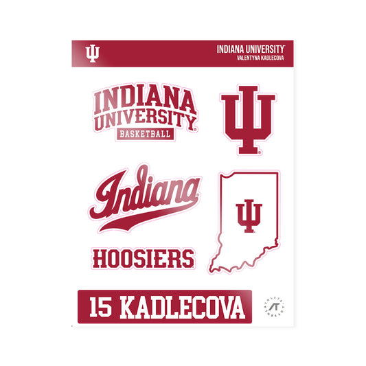 Indiana - NCAA Women's Basketball : Valentyna Kadlecova - Sticker Sheet-0
