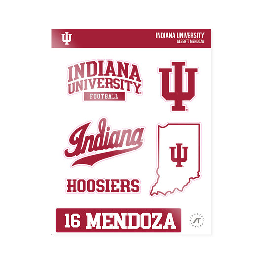 Indiana - NCAA Football : Alberto Mendoza - Sticker Sheet-0