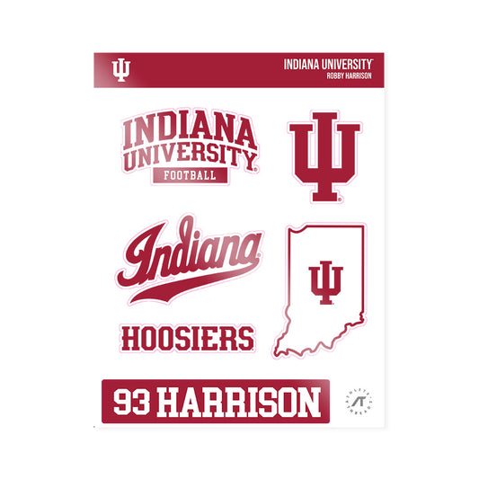Indiana - NCAA Football : Robby Harrison - Sticker Sheet-0