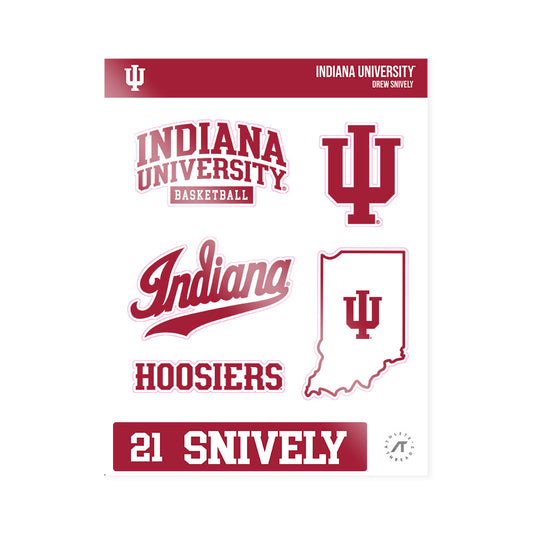 Indiana - NCAA Men's Basketball : Drew Snively - Sticker Sheet-0
