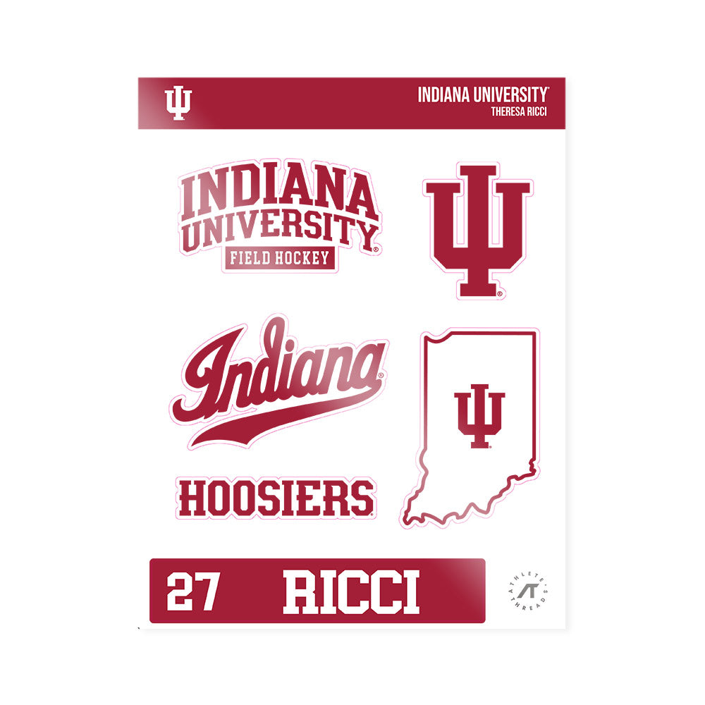 Indiana - NCAA Women's Field Hockey : Theresa Ricci - Sticker Sheet-0