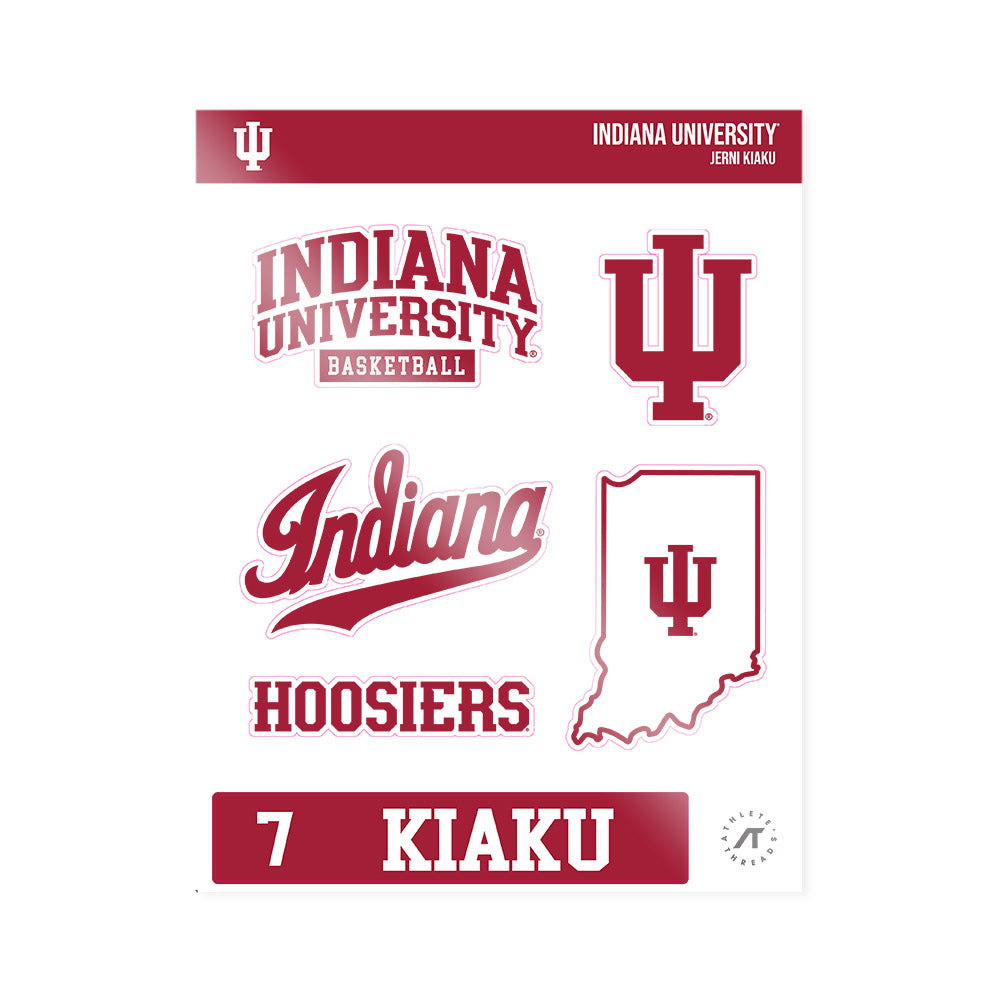Indiana - NCAA Women's Basketball : Jerni Kiaku - Sticker Sheet-0