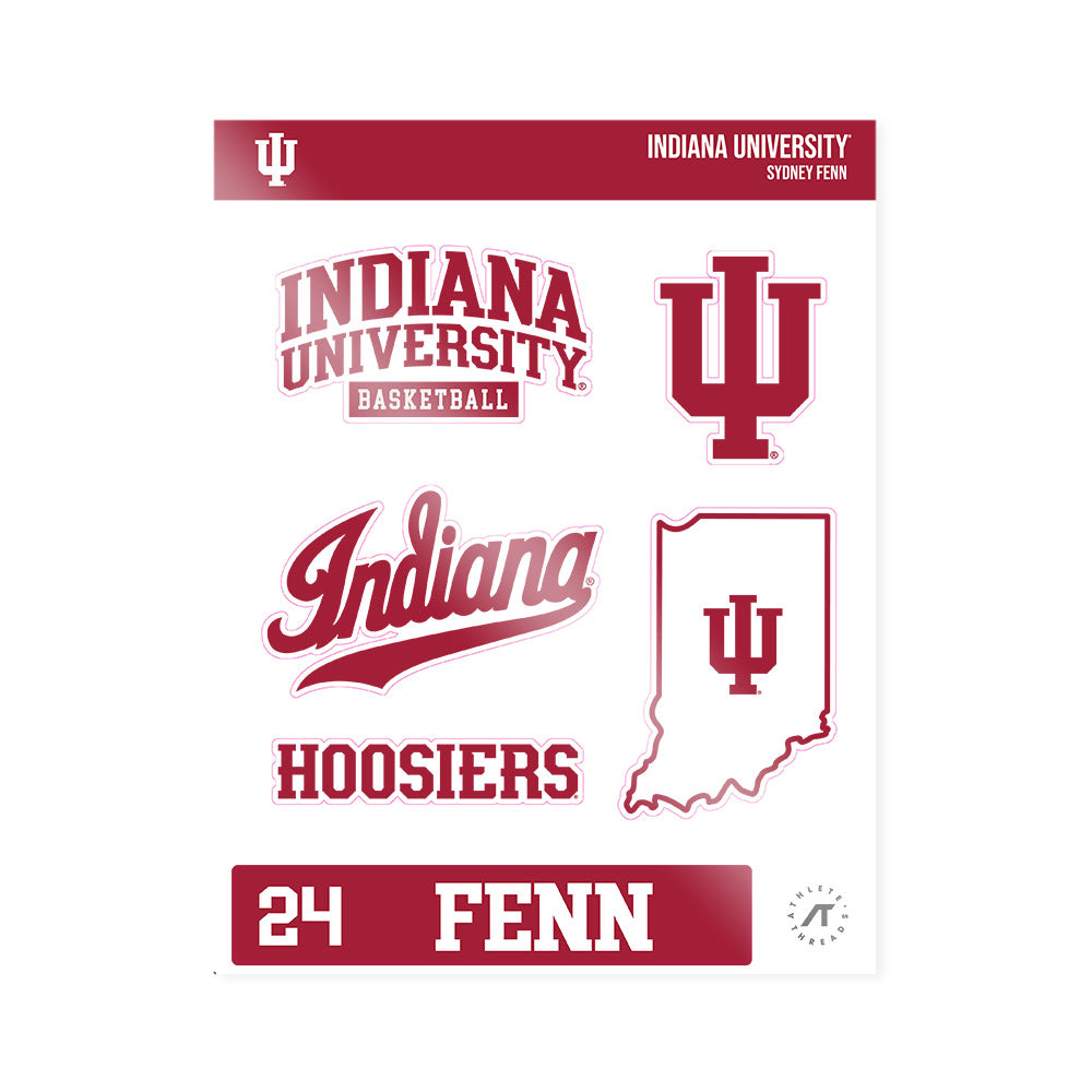 Indiana - NCAA Women's Basketball : Sydney Fenn - Sticker Sheet-0
