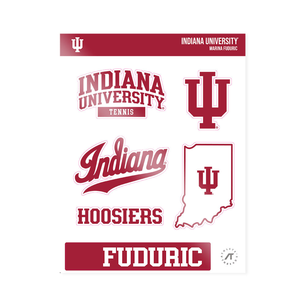 Indiana - NCAA Women's Tennis : Marina Fuduric - Sticker Sheet-0