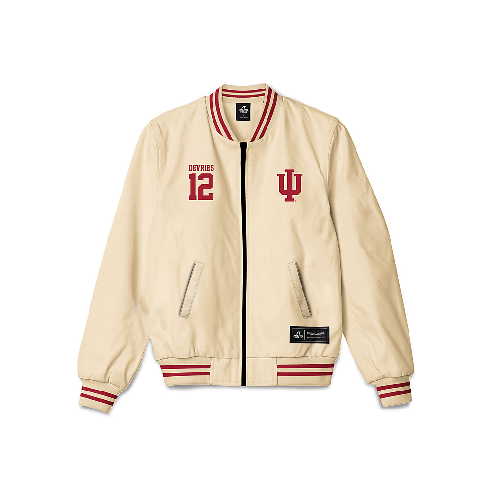 Indiana - NCAA Men's Basketball : Tucker DeVries - Bomber Jacket-0