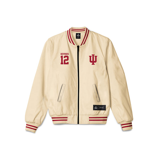 Indiana - NCAA Men's Basketball : Tucker DeVries - Bomber Jacket-0