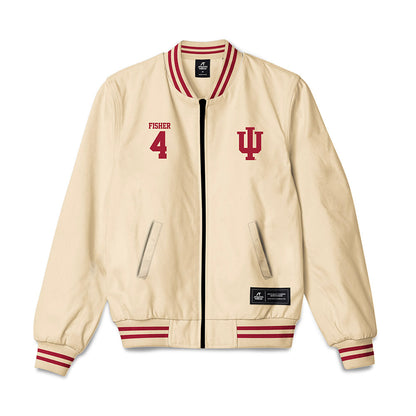 Indiana - NCAA Football : Aiden Fisher - Bomber Jacket-0