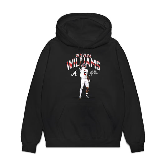 Alabama - NCAA Football : Ryan Williams - Caricature Premium Hooded Sweatshirt-0