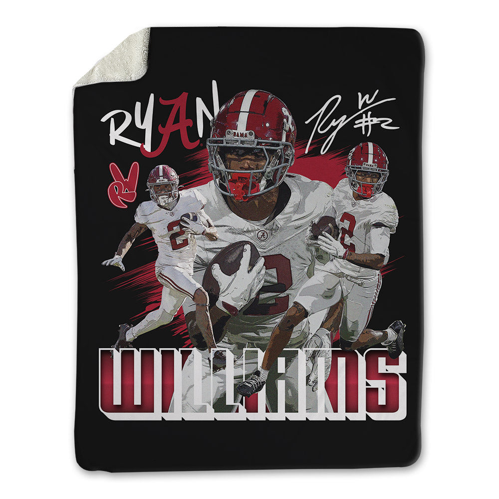 Alabama - NCAA Football : Ryan Williams - Collage Blanket-0
