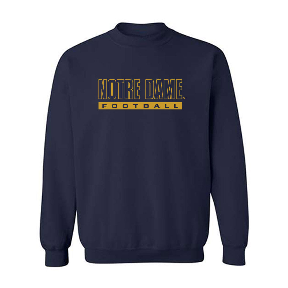 Notre Dame - NCAA Football : Junior Tuihalamaka - Classic Shersey Crewneck Sweatshirt-0