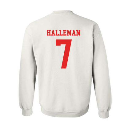 Texas Tech - NCAA Softball : Logan Halleman - Replica Shersey Crewneck Sweatshirt-1
