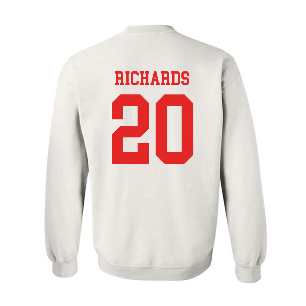 Texas Tech - NCAA Softball : Mia Richards - NCAA® Replica Shersey Crewneck Sweatshirt-1