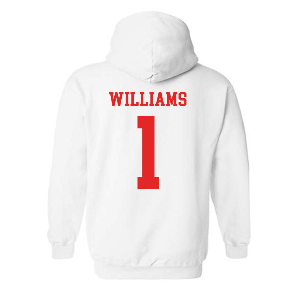 Texas Tech - NCAA Softball : Mia Williams - NCAA® Replica Shersey Hooded Sweatshirt-1