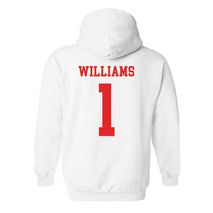 Texas Tech - NCAA Softball : Mia Williams - NCAA® Replica Shersey Hooded Sweatshirt-1