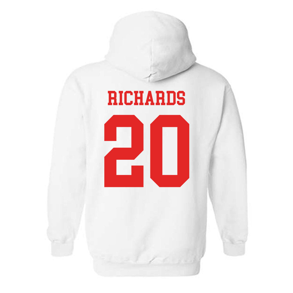 Texas Tech - NCAA Softball : Mia Richards - NCAA® Replica Shersey Hooded Sweatshirt-1