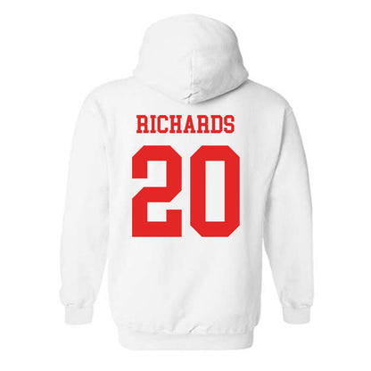 Texas Tech - NCAA Softball : Mia Richards - NCAA® Replica Shersey Hooded Sweatshirt-1