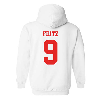 Texas Tech - NCAA Softball : Kendall Fritz - Replica Shersey Hooded Sweatshirt-1