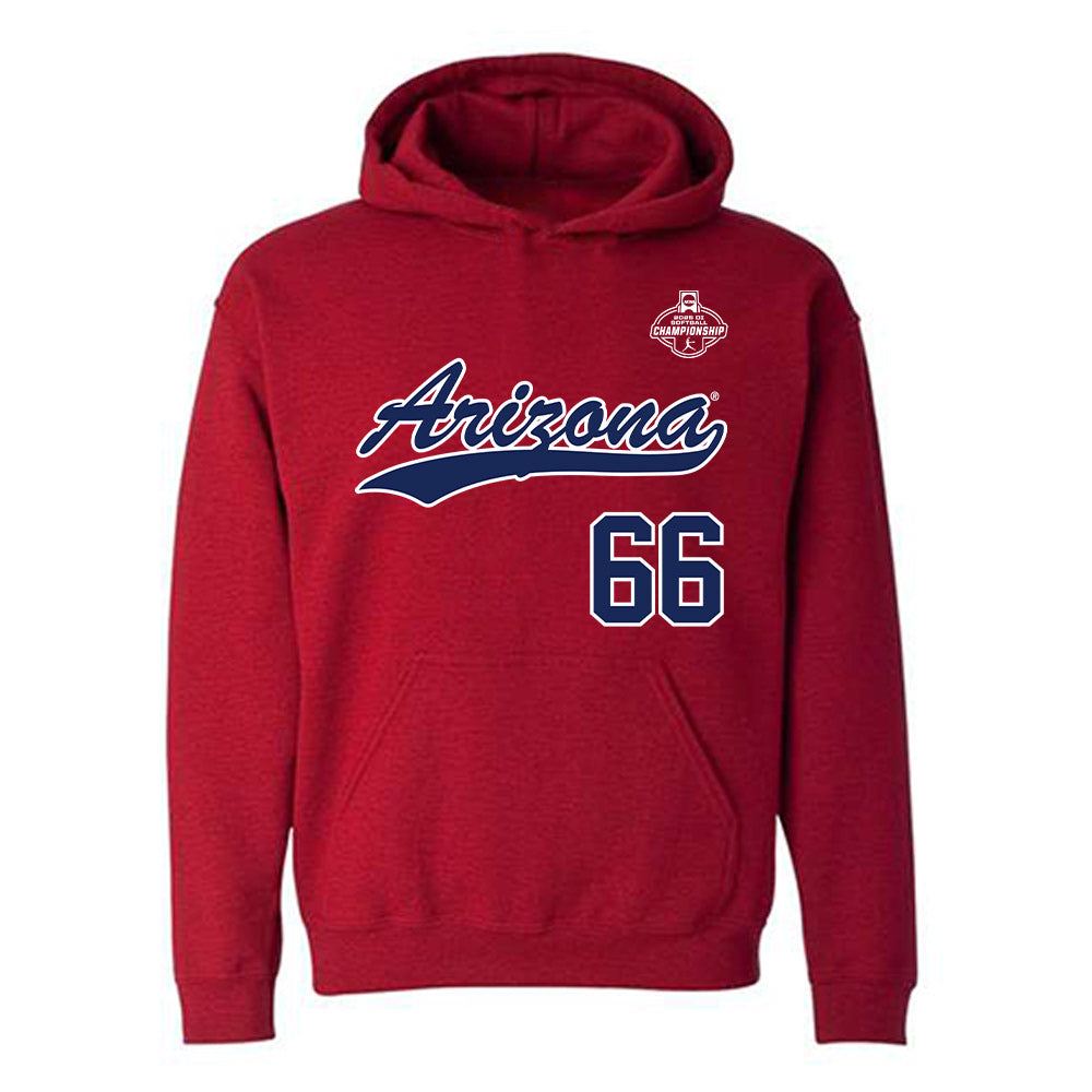 Arizona - NCAA Softball : Addison Duke - NCAA® Replica Shersey Hooded Sweatshirt-0