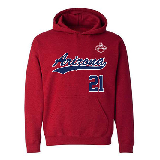 Arizona - NCAA Softball : Sydney Stewart - NCAA® Replica Shersey Hooded Sweatshirt-0