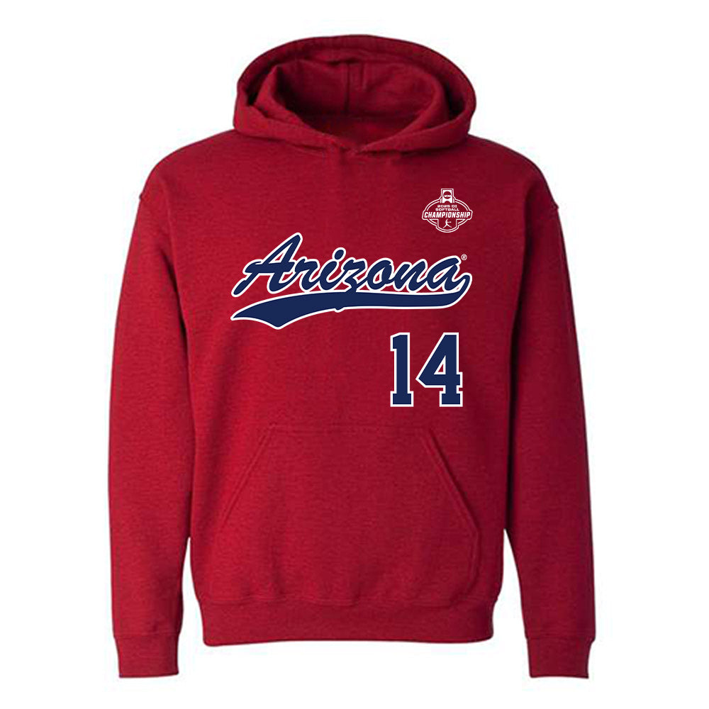 Arizona - NCAA Softball : Rylie Holder - NCAA® Replica Shersey Hooded Sweatshirt-0