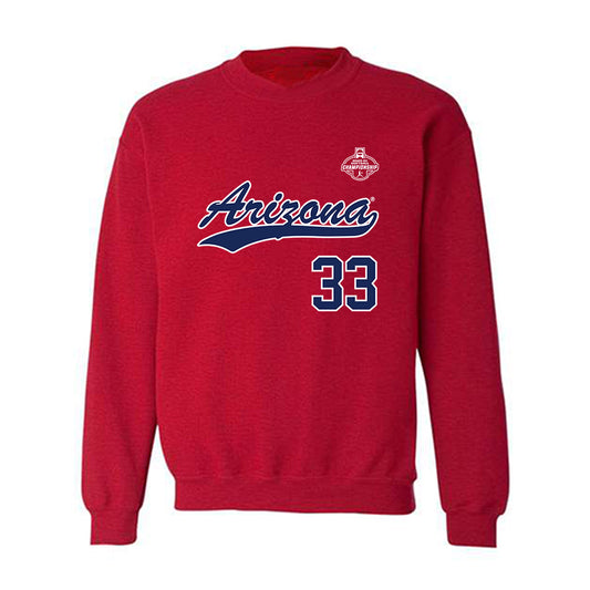 Arizona - NCAA Softball : Jenna Sniffen - NCAA® Replica Shersey Crewneck Sweatshirt-0