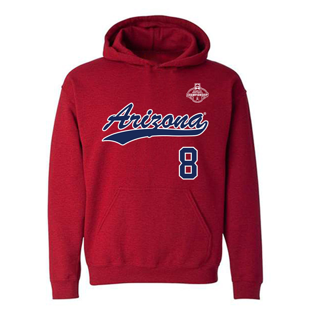 Arizona - NCAA Softball : Grace Jenkins - NCAA® Replica Shersey Hooded Sweatshirt-0