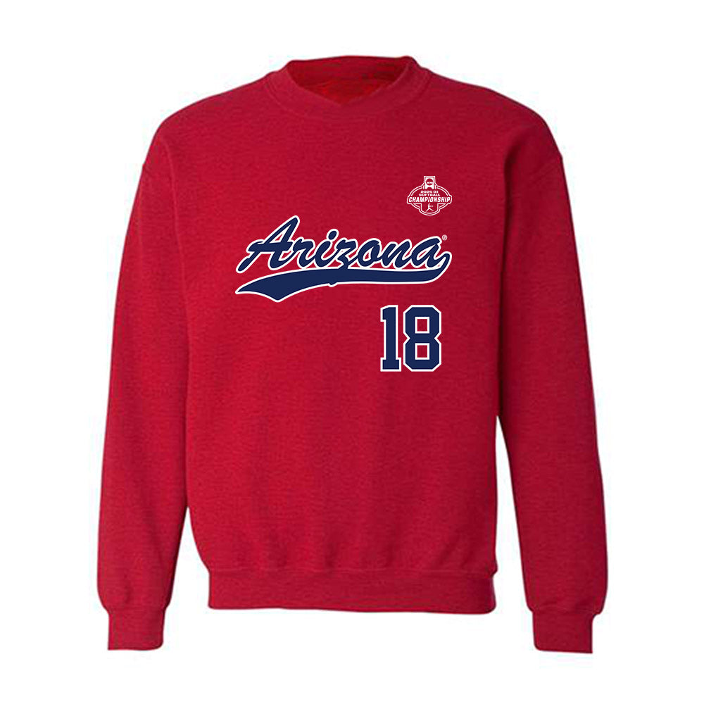 Arizona - NCAA Softball : Emma Kavanagh - NCAA® Replica Shersey Crewneck Sweatshirt-0