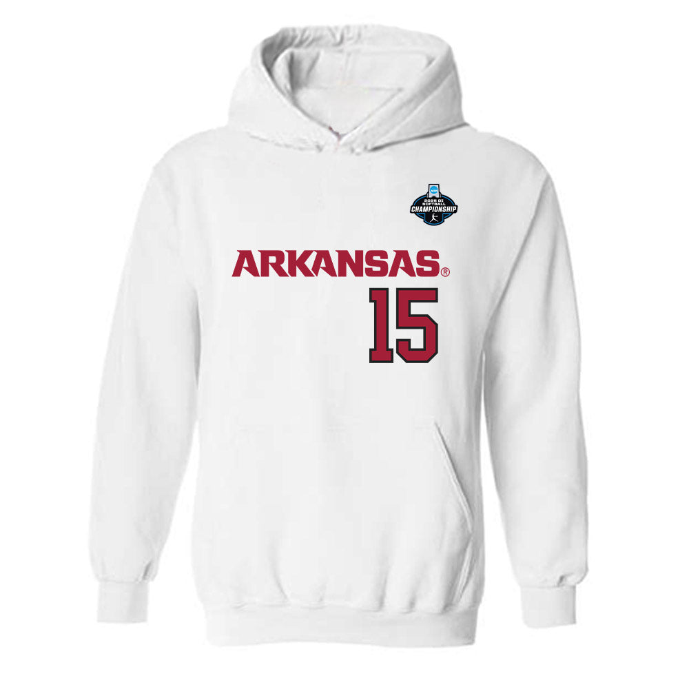 Arkansas - NCAA Softball : Lillie-Faye McWhorter - NCAA® Replica Shersey Hooded Sweatshirt-0