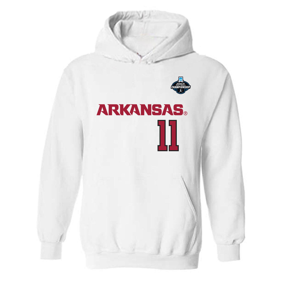 Arkansas - NCAA Softball : Robyn Herron - Replica Shersey Hooded Sweatshirt-0