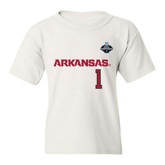 Arkansas - NCAA Softball : Brinli Bain - NCAA® Replica Shersey Youth T-Shirt-0